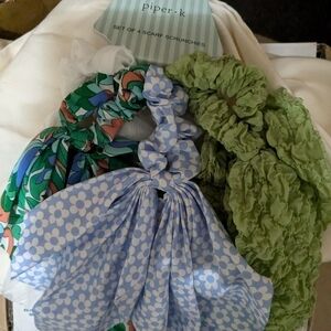 Piper K scarf scrunchies